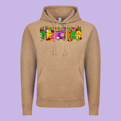 Physical Education Teacher Cinco De Mayo Vintage Hoodie Designed By Texasbilliewilder