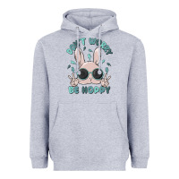 Heather Grey don't worry be hoppy Heavyweight Hoodie - MaliasSmallBusiness