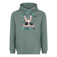 Sage don't worry be hoppy Heavyweight Hoodie - MaliasSmallBusiness