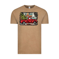 Vintage Coffee christmas truck Vintage Tee - BarkalooDesign