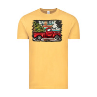 Vintage Mustard christmas truck Vintage Tee - BarkalooDesign