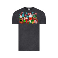 Vintage Black christmas gnomes coffee cups Vintage Tee - texasbilliewilder