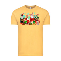 Vintage Mustard christmas gnomes coffee cups Vintage Tee - texasbilliewilder