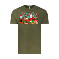 Vintage Olive christmas gnomes coffee cups Vintage Tee - texasbilliewilder