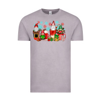Vintage Zinc christmas gnomes coffee cups Vintage Tee - texasbilliewilder