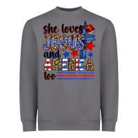 Storm she loves jesus and america too Heavyweight Sweatshirt - Zillion Design Studio