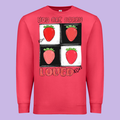 You Are Berry Loved Premium Sweatshirt Designed By Maliassmallbusiness