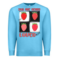 Ocean Blue you are berry loved Premium Sweatshirt - MaliasSmallBusiness