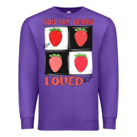 Purple you are berry loved Premium Sweatshirt - MaliasSmallBusiness