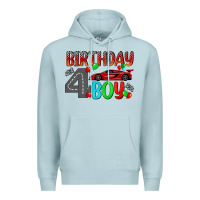 Blue Mist birthday boy 4 Premium Hoodie - BundleAndBundleShop