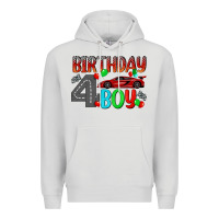 Dove Grey birthday boy 4 Premium Hoodie - BundleAndBundleShop