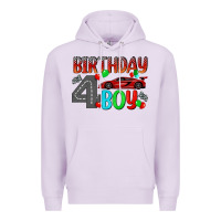 Lilac birthday boy 4 Premium Hoodie - BundleAndBundleShop