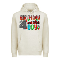 Oatmeal Heather birthday boy 4 Premium Hoodie - BundleAndBundleShop
