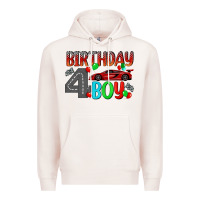 Pale Pink birthday boy 4 Premium Hoodie - BundleAndBundleShop
