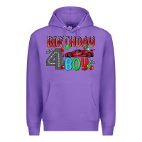 Purple birthday boy 4 Premium Hoodie - BundleAndBundleShop
