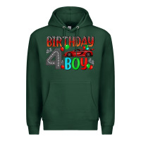 Sports Green birthday boy 4 Premium Hoodie - BundleAndBundleShop