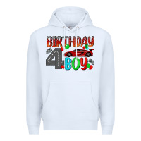 White birthday boy 4 Premium Hoodie - BundleAndBundleShop