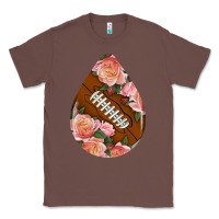 Chestnut american football and western roses teardrop Classic Tee - BundleAndBundleShop