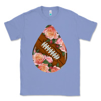 Colony Blue american football and western roses teardrop Classic Tee - BundleAndBundleShop