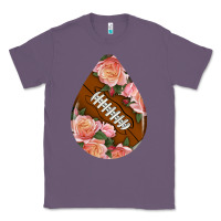 Lavender american football and western roses teardrop Classic Tee - BundleAndBundleShop