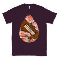 American Football And Western Roses Teardrop Classic Tee | Teevron