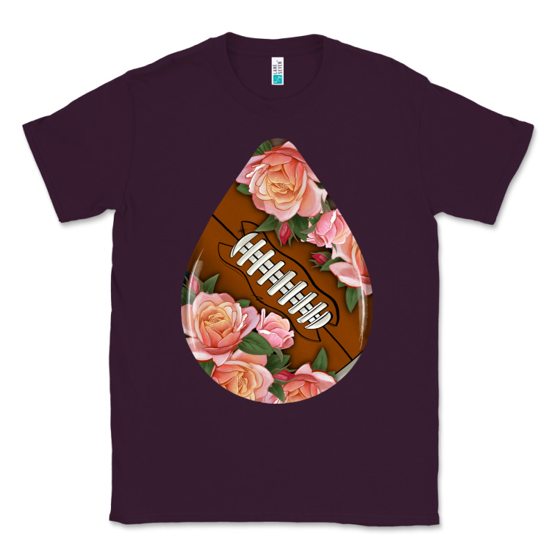 American Football And Western Roses Teardrop Classic Tee by BundleAndBundleShop | Teevron