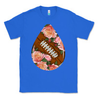 True Royal american football and western roses teardrop Classic Tee - BundleAndBundleShop