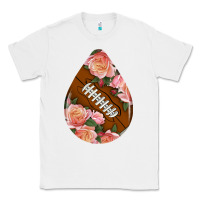 White american football and western roses teardrop Classic Tee - BundleAndBundleShop
