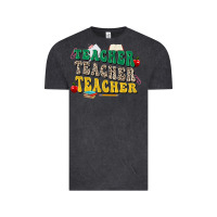 Vintage Black teacher teacher teacher Vintage Tee - Zillion Design Studio