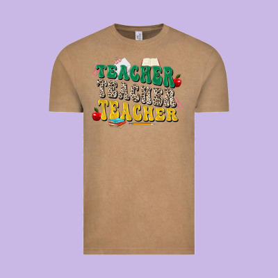 Teacher Teacher Teacher Vintage Tee Designed By Zillion Design Studio