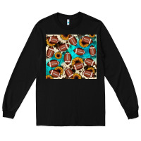 Black football turquoise sunflower Long Sleeve Tee - JahusDesignShop