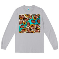 Moon Dust football turquoise sunflower Long Sleeve Tee - JahusDesignShop