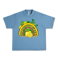 Pebble Blue lemon  rainbow Urban Heavy Tee - BarkalooDesign