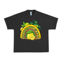 Pigment Black lemon  rainbow Urban Heavy Tee - BarkalooDesign