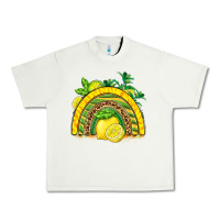 Pistachio lemon  rainbow Urban Heavy Tee - BarkalooDesign