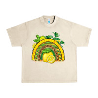 Sandshell lemon  rainbow Urban Heavy Tee - BarkalooDesign