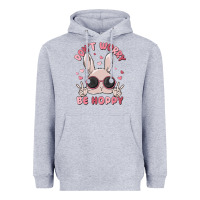 Heather Grey don't worry be hoppy Heavyweight Hoodie - MaliasSmallBusiness