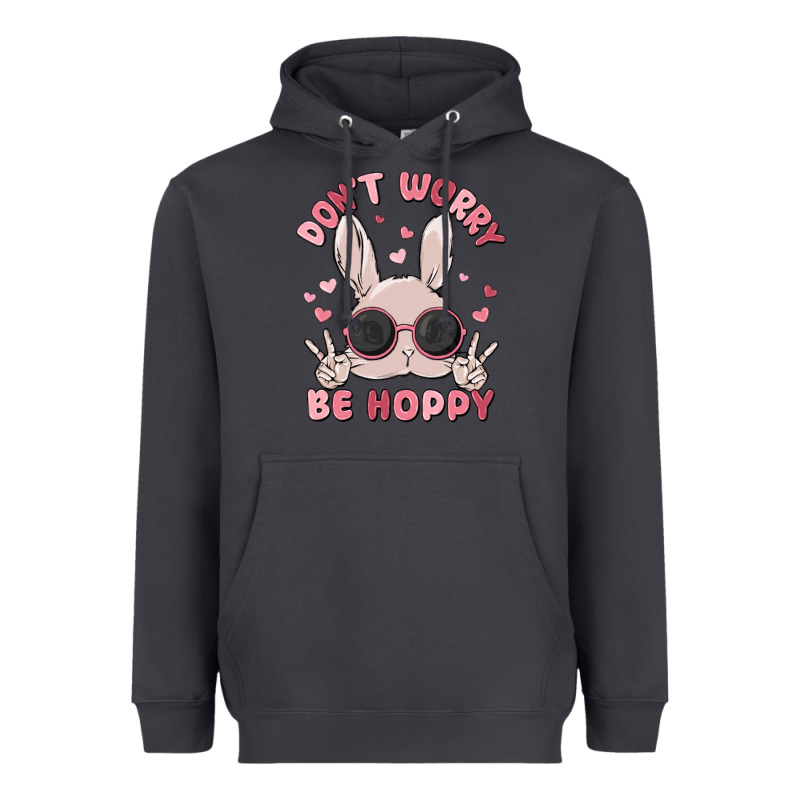 Don't Worry Be Hoppy Heavyweight Hoodie by MaliasSmallBusiness | Teevron