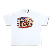 White 4th of July 1776 Urban Heavy Tee - Neo Western
