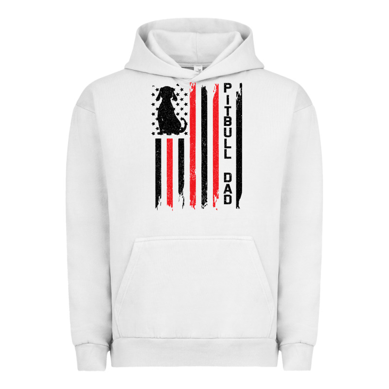 Pitbull Dad Urban Hoodie by Bettercallsaul | Teevron