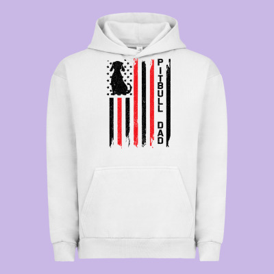 Pitbull Dad Urban Hoodie Designed By Bettercallsaul