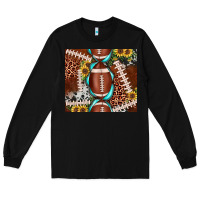 Black football leopard gemstone sunflower tumbler3 Long Sleeve Tee - JahusDesignShop