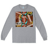 Heather Grey football leopard gemstone sunflower tumbler3 Long Sleeve Tee - JahusDesignShop