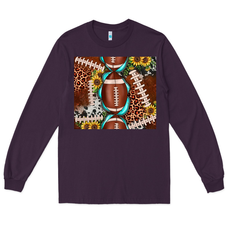 Football Leopard Gemstone Sunflower Tumbler3 Long Sleeve Tee by JahusDesignShop | Teevron