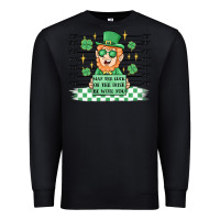 Black may the luck of the irish be with you Premium Sweatshirt - MaliasSmallBusiness
