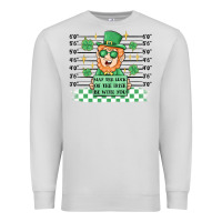 Dove Grey may the luck of the irish be with you Premium Sweatshirt - MaliasSmallBusiness