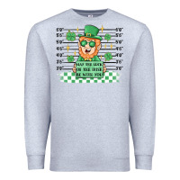 Heather Grey may the luck of the irish be with you Premium Sweatshirt - MaliasSmallBusiness