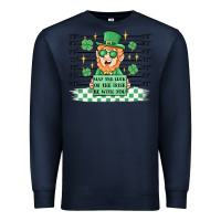 Navy may the luck of the irish be with you Premium Sweatshirt - MaliasSmallBusiness