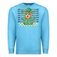 Ocean Blue may the luck of the irish be with you Premium Sweatshirt - MaliasSmallBusiness