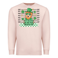 Pale Pink may the luck of the irish be with you Premium Sweatshirt - MaliasSmallBusiness